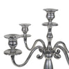 Kandelaar classic aluminium zilverkleurig 144 cm | 2 stuks