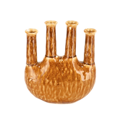 Daan kromhout vaas inga jahra bruin 26 cm | 4 stuks