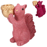 Daan kromhout schaal jingle eekhoorn staand roze 21 cm 2 assorti | 6 stuks - afbeelding 1