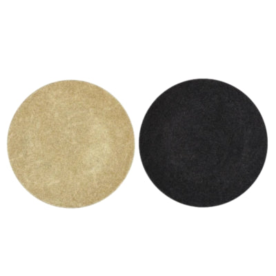 Decoratiebord melamine shine zwart goudkleurig 28 cm 2 assorti | 18 stuks