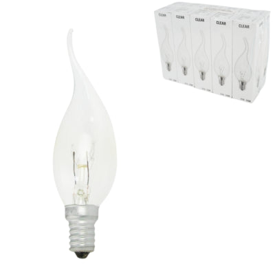 Gloeilamp candle transparant e14 230v 15w | 100 stuks