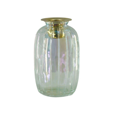 Housevitamin kandelaar bottle regenboog goudkleurig 11,5 cm | 12 stuks
