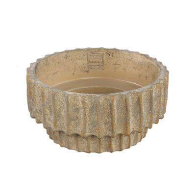 Ptmd schaal mitty m bruin 25 cm | 8 stuks