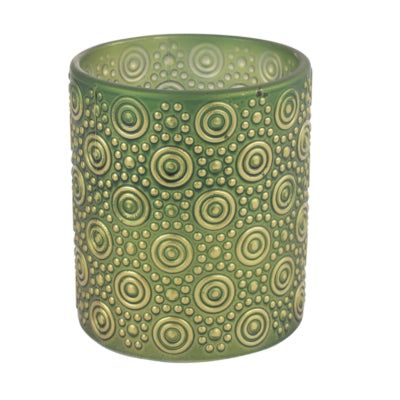 Countryfield theelichthouder hailey m groen 10 cm | 24 stuks