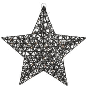 Countryfield kerstster lille l led op batterij zwart 50 cm | 6 stuks - afbeelding 1