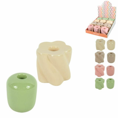Kandelaar retro 7 cm 8 assorti | 24 stuks