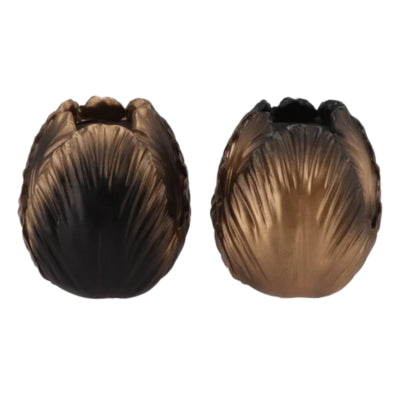 Daan kromhout vaas toulon zwart goud 10 cm 2 assorti | 12 stuks