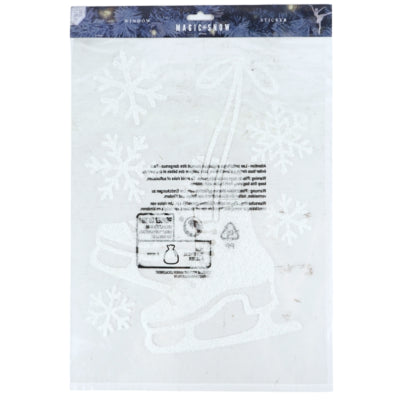 Raamsticker schaatsen 40 cm | 24 stuks