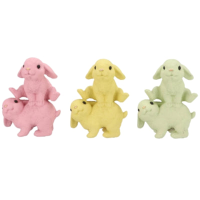 Daan kromhout beeld rabbit jump pastel 20 cm 3 assorti | 6 stuks