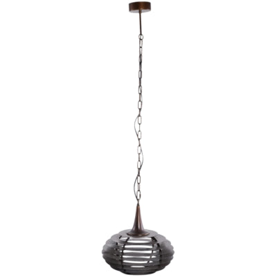 Ptmd hanglamp norris metaal koperkleurig 40,5 cm | 2 stuks