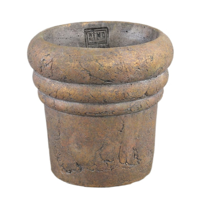 Ptmd bloempot helena l bruin 19 cm | 8 stuks