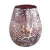 Ptmd windlicht jice bordeaux 15 cm | 4 stuks