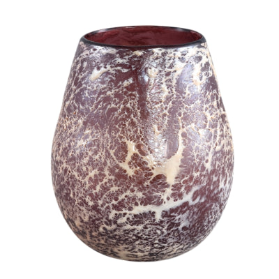 Ptmd windlicht jice bordeaux 15 cm | 4 stuks