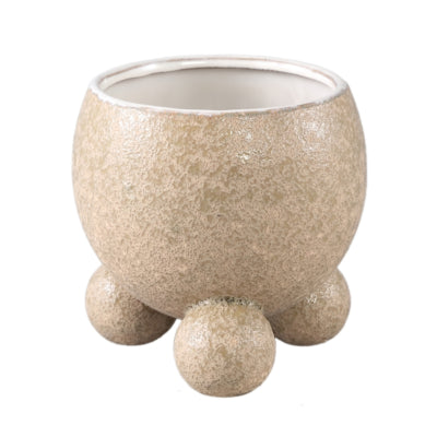 Ptmd bloempot malinda m creme 15 cm | 6 stuks