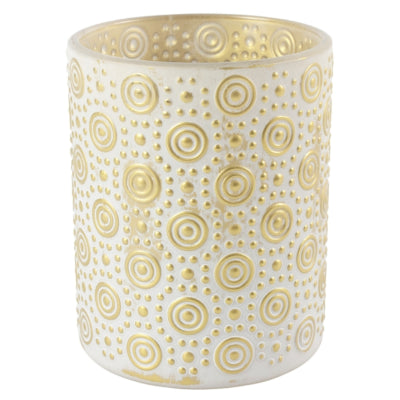 Countryfield theelichthouder hailey l crème 12,5 cm | 12 stuks