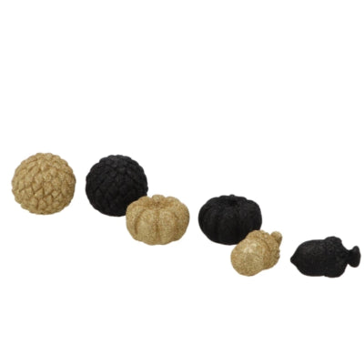 Daan kromhout beeld jingle goudkleurig zwart 6 cm 6 assorti | 24 stuks