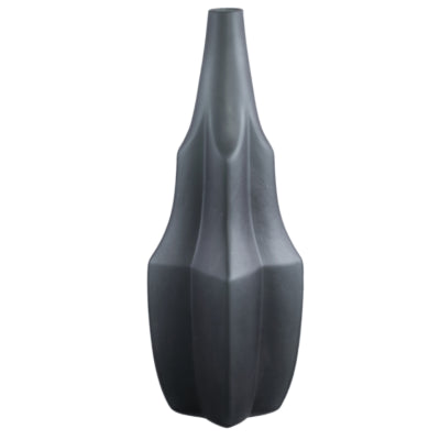 Ptmd vaas robbin grijs l 47,5 cm | 2 stuks