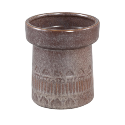 Ptmd bloempot rail hoog m donkerbruin 14 cm | 12 stuks