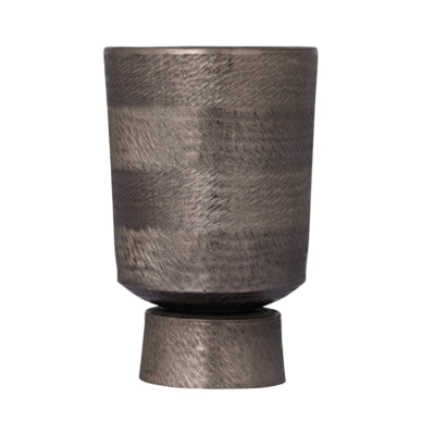 Ptmd bloempot erga aluminium s grijs 30 cm | 4 stuks