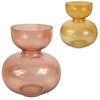 Vaas glas 25 cm 2 assorti | 6 stuks