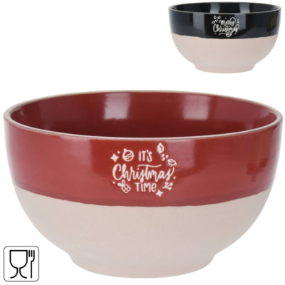 Schaal kerst 490 ml 2 assorti | 12 stuks