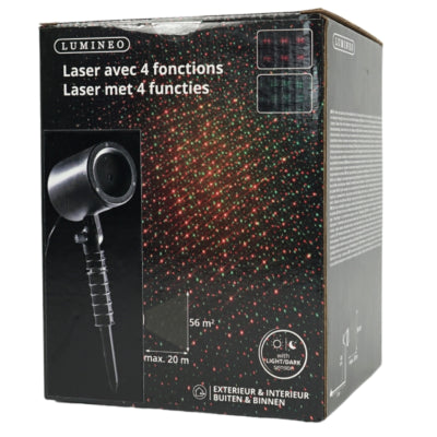 Lumineo (r) laser projector 4 functies ip44 eu-stekker 40 cm | 10 stuks