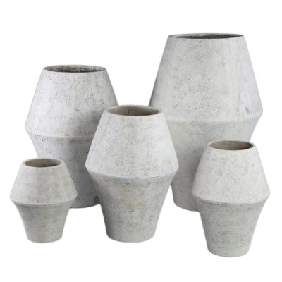 Ptmd bloempot tink xs wit 30 cm | 2 stuks