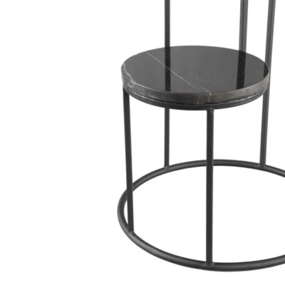 Ptmd bijzettafel hilde marmer 81 cm | 2 stuks