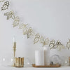 Ginger ray slinger kerst holly goudkleurig 2 m | 20 stuks