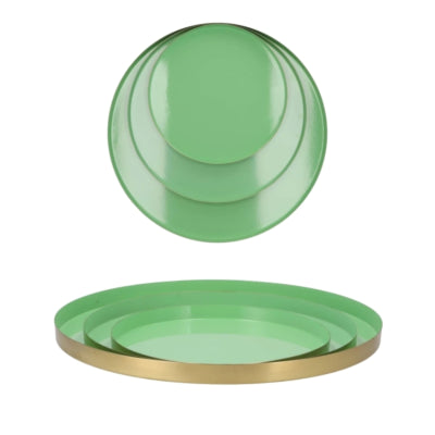 Daan kromhout dienblad marrakech mint goudkleurig 33 cm | 6 stuks