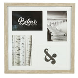 Fotolijst 4 fotos met passe partout bruin 10 x 15 cm | 6 stuks - afbeelding 1