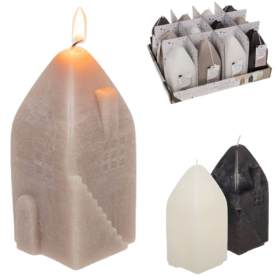 Out of the blue kaars huis 5,5 x 13 cm 3 assorti | 24 stuks
