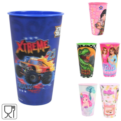 Licentie beker 3d 480 ml 6 assorti | 24 stuks