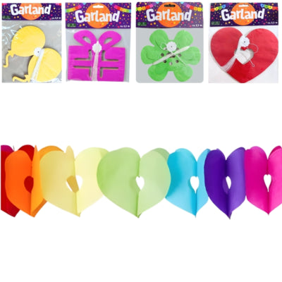 Slinger papier 5,5 meter 4 assorti | 24 stuks