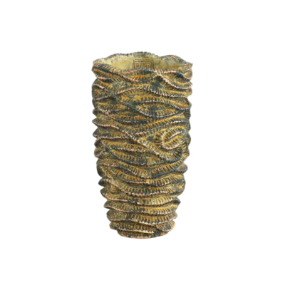 Ptmd bloempot waves bruin hoog s 27 cm | 6 stuks