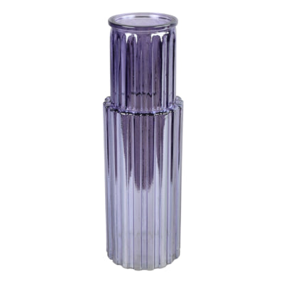 Countryfield vaas irina glas paars 25 cm | 12 stuks