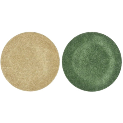 Decoratiebord melamine shine groen goudkleurig 22 cm 2 assorti | 18 stuks