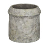 Ptmd bloempot nimma l cement grijs 30 cm | 2 stuks