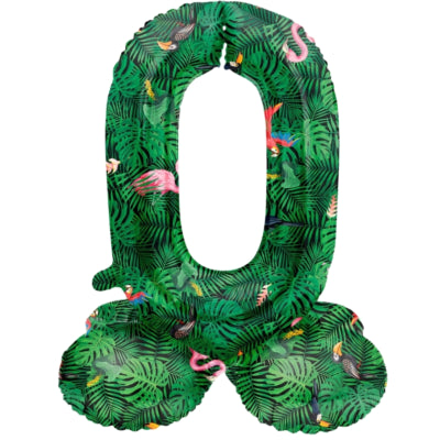 Folat folieballon staand 0 jungle vibe 41 cm | 20 stuks