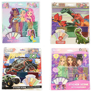 Sticker scene diamonds en foam 300-delig 4 assorti | 24 stuks - afbeelding 2