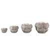 Ptmd bloempot fareeda m grijs 18 cm | 6 stuks