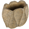 Ptmd bloempot waxy ovaal bruin 30 cm | 2 stuks