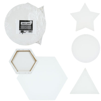 Canvas schildersdoek 30 cm 4 assorti set van 4 b-keus | 6 stuks