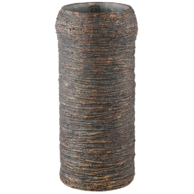 Ptmd bloempot ricci l zwart 55 cm | 2 stuks