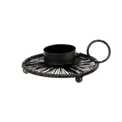Daan kromhout theelichthouder ariana zwart 12 cm | 12 stuks