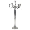 Kandelaar classic aluminium zilverkleurig 144 cm | 2 stuks