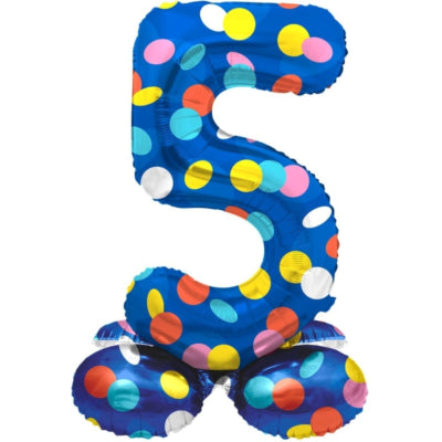 Folat folieballon staand 5 dots 41 cm | 20 stuks