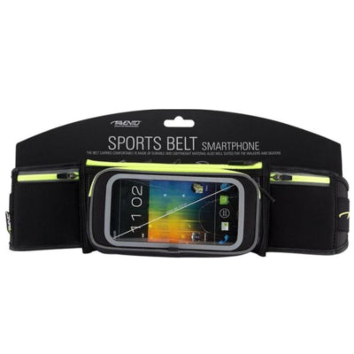 Avento smartphone 21pg sportriem zwart fluorgeel one size | 10 stuks