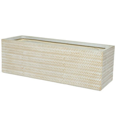 (r) bloembak alex outdoor zandkleurig 70 cm set van 2 | 2 stuks