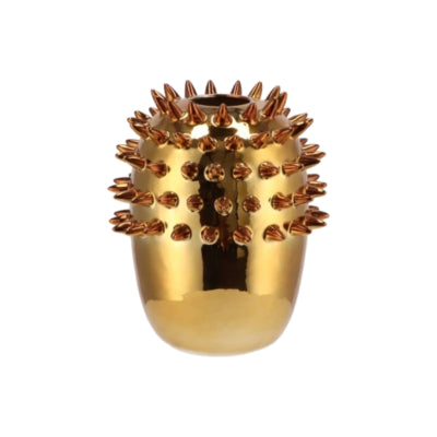 Daan kromhout vaas spike goudkleurig 22 cm | 2 stuks